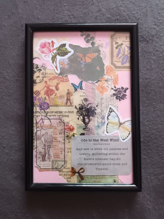 kolaż scrapbook handmade