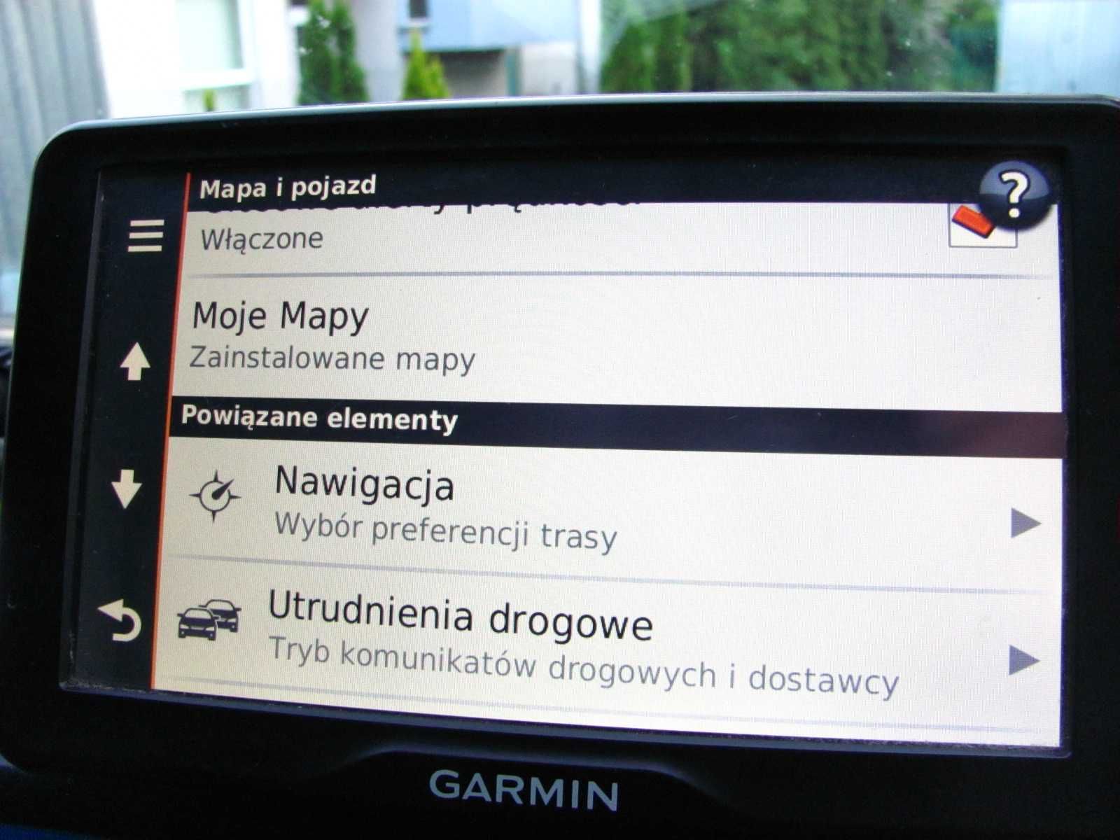 Duża nawigacja samochodowa Garmin ekran 7"  dożywotnie mapy fotoradary