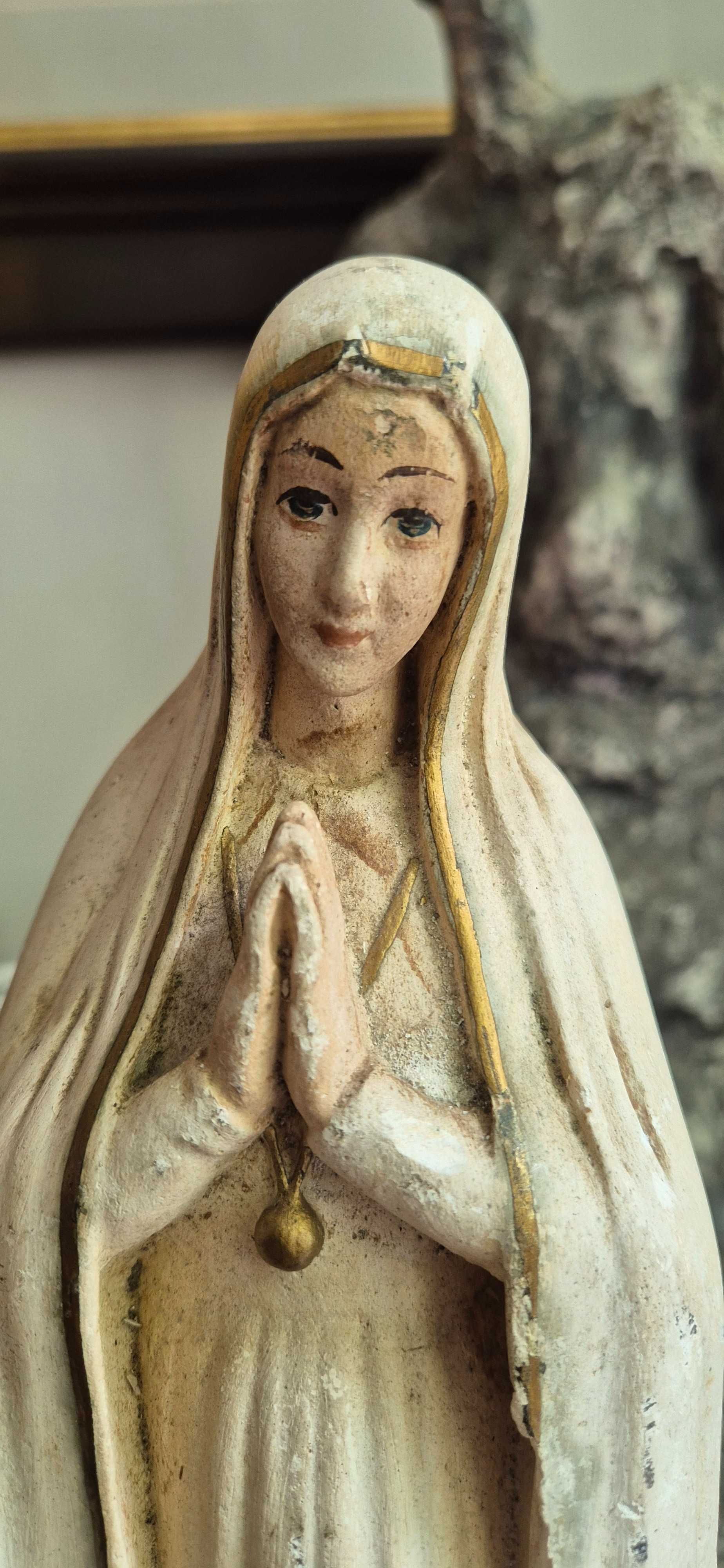 Antyk stara rzeźba Matka Boża Fatimska Matka Boża Różańcowa z Fatimy