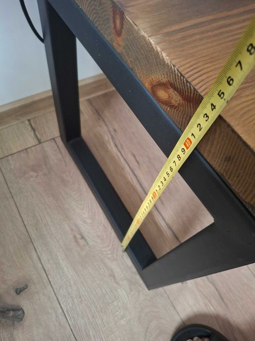 Stolik kawowy + szafka RTV loft - drewno i metal