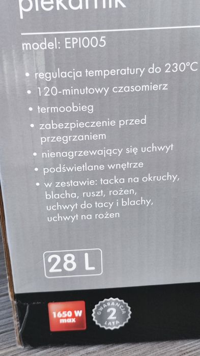 Piekarnik elektryczny Raven 28l