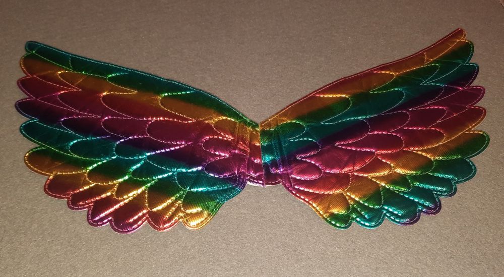 Skrzydła na bal przebierańców kolorowe lekkie dla dziewczynki dziecka