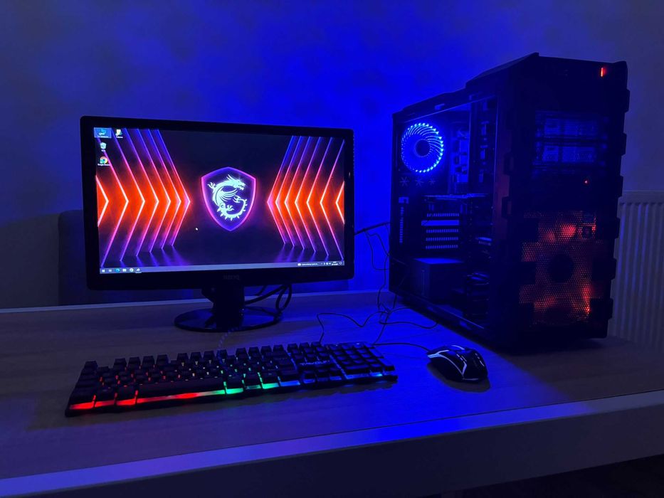 Zestaw Do Gier i5 4x3.7Ghz/Mocna Grafika/Ram-16GB/SSD+500GB/Monitor 22