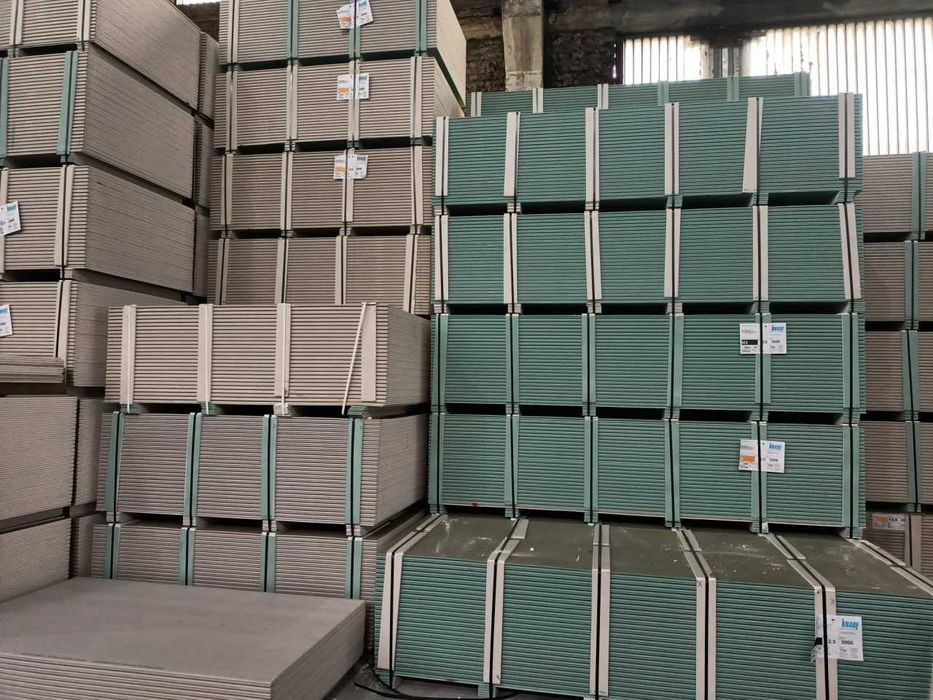 Гіпсокартон KNAUF від 225 грн/лист ПРЯМИЙ ПОСТАЧАЛЬНИК !!!