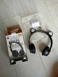 Słuchawki uszy LED nowe cat ear headset wireless