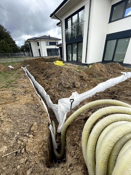 Drenaż Odwodnienie Zakładanie trawników Nawadnianie Utwardzenie terenu