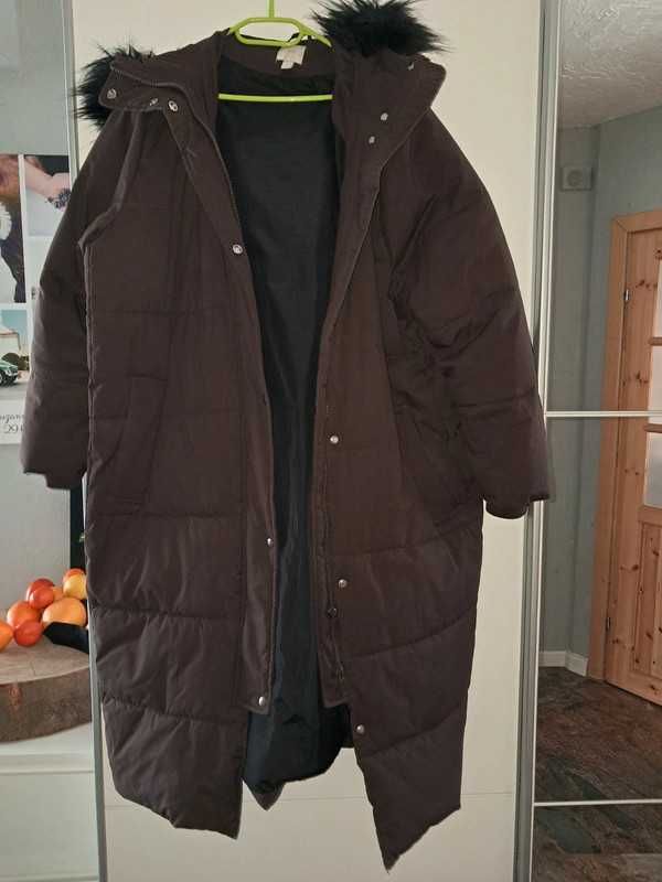 H&M piękna długa kurtka płaszcz 54/56