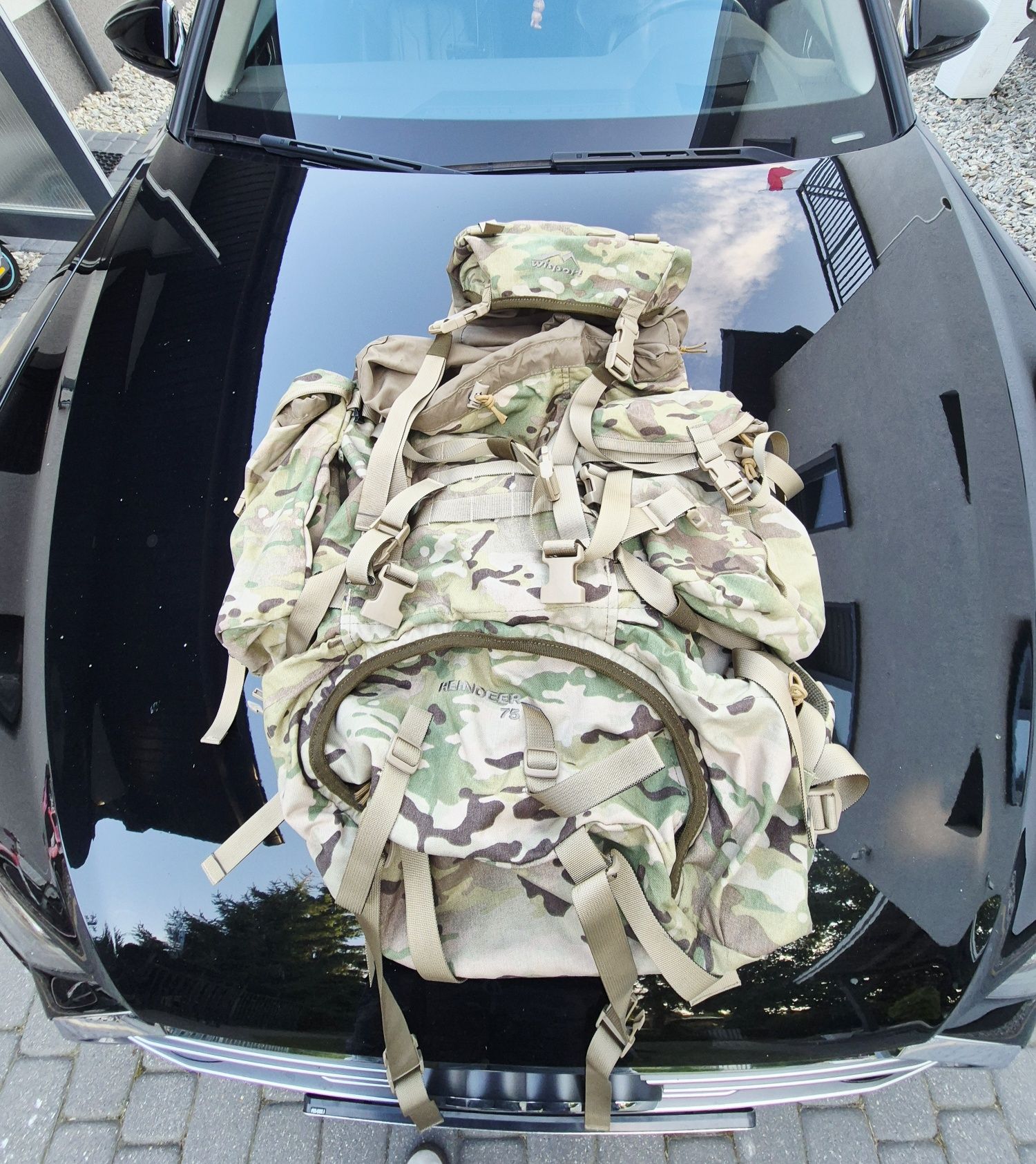 Plecak Wisport Reindeer 75l multicam + 2x manierka multicam