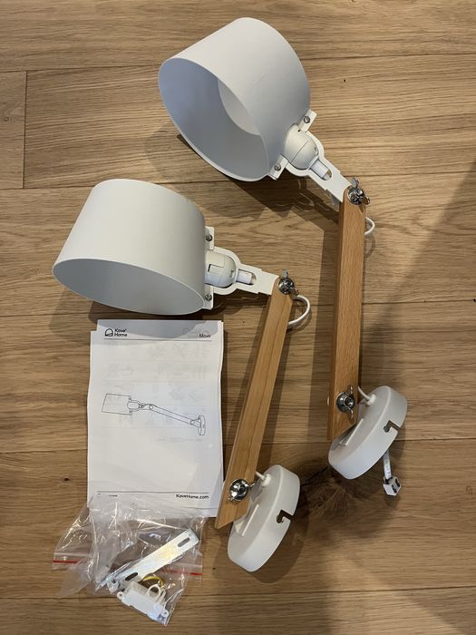Lampa Ścienna Move Biała Kave Home