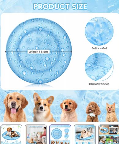 mata chłodząca dla psów i kotów yerloa 61 cm x