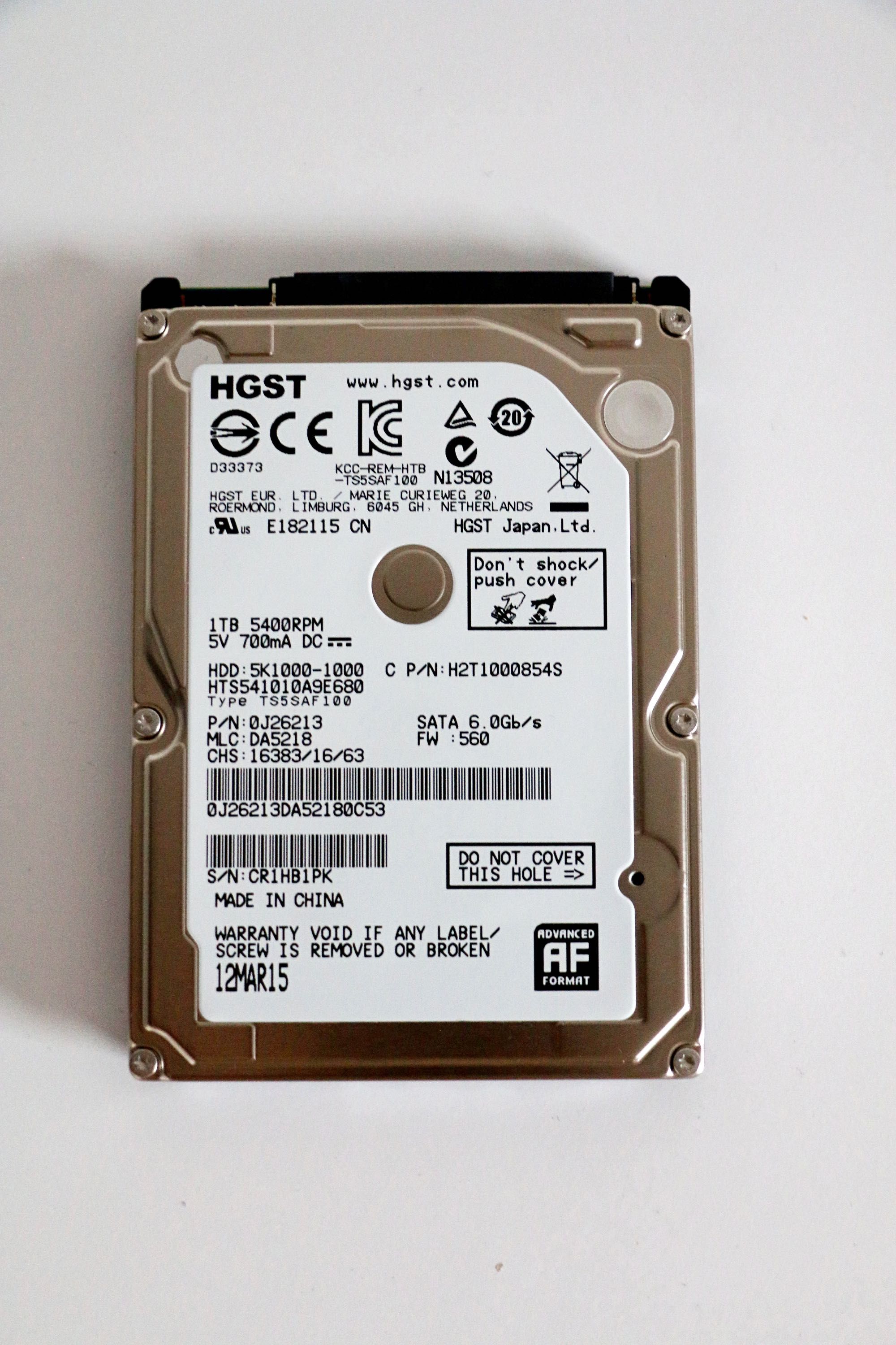 Dysk HGST 1TB HTS541010A9E680