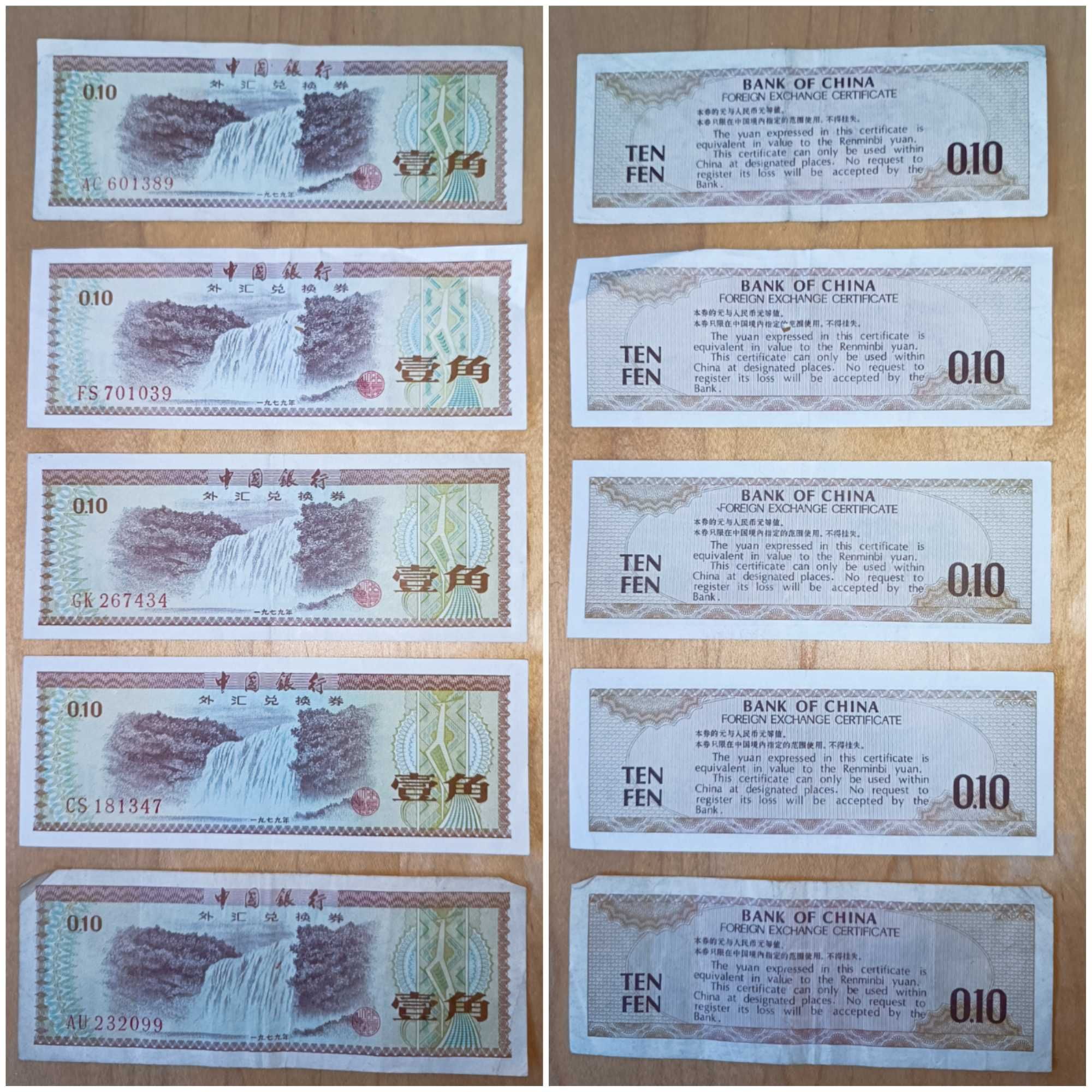 Banknoty Chin, Indii, USA – Waluta, Numizmatyka, Fen