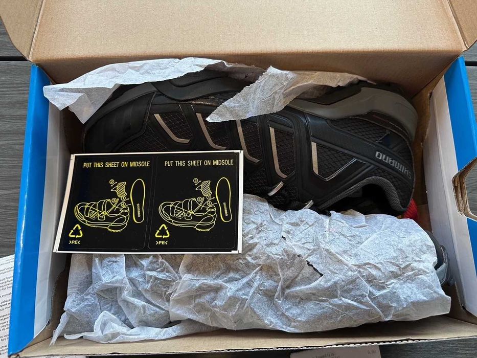 Sapatos BTT / estrada Shimano SH-MT34L como novos na caixa original