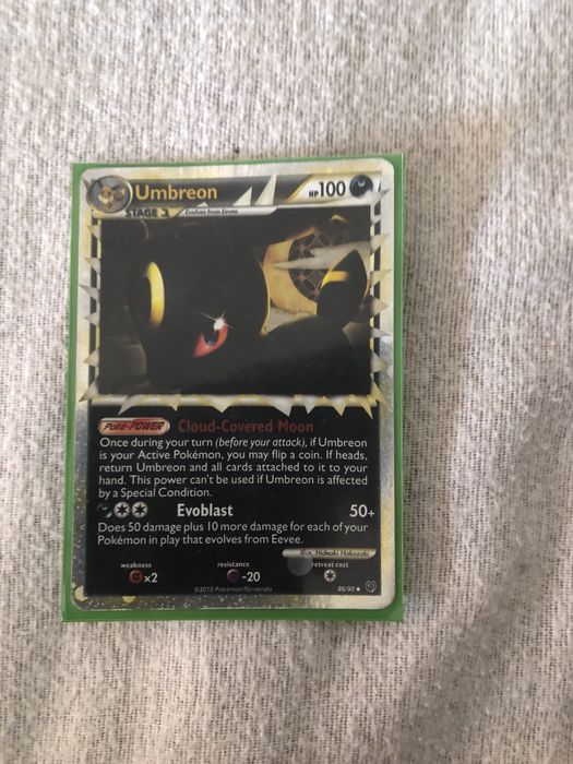 Umbreon Prime HGSS Undaunted 86/90 Holo Ultra Raro 2010 Pokemon Card