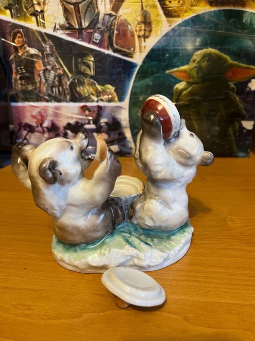 Фарфорова чорнильниця Ведмеді