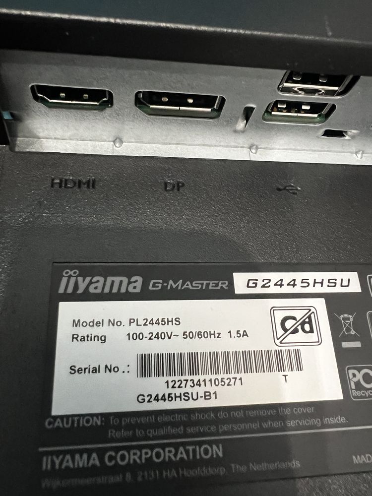 Monitor iiyama master 24"