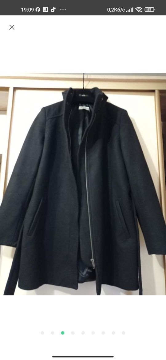 Naf naf идеальное шерстяное пальто