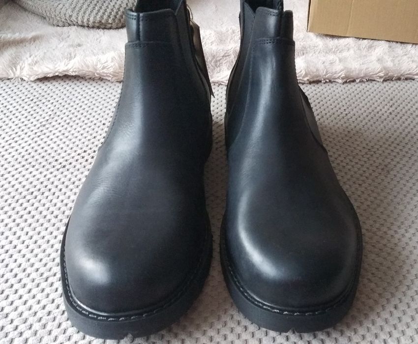 Sztyblety buty męskie czarne skórzane Big Star 45