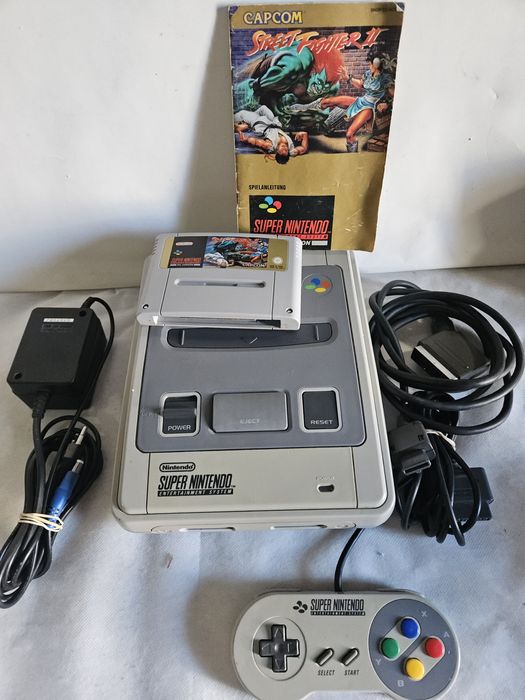 Super Nintendo com um jogo
