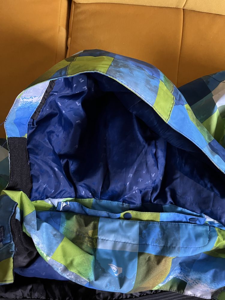 Kurtka zimowa narciarska snowboardowa quiksilver męska niebieska