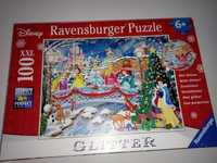 Ravensburger Puzzle brokatowe  księżniczki i Boże Narodzenie XXL 100el