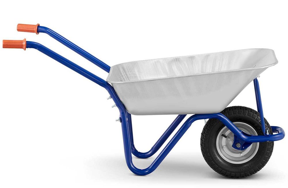 Taczka budowlana ogrodowa ocynkowana mocna TGD-474 125 L 120 kg