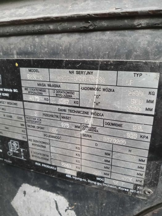 wózek widłowy używany