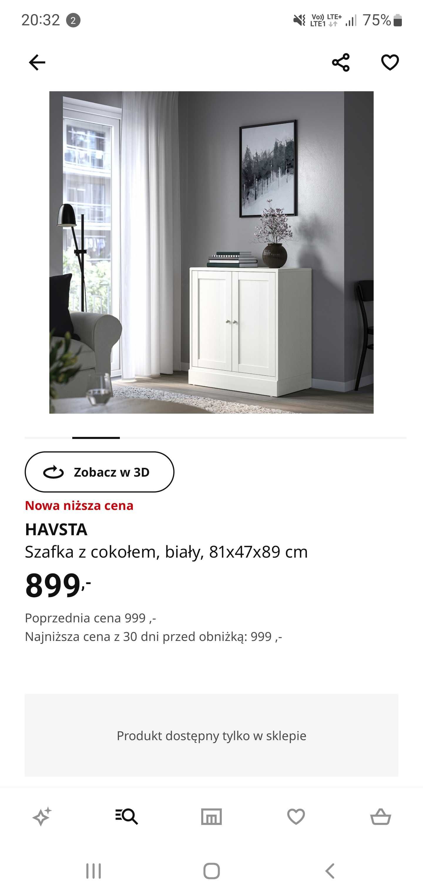 Szafka Ikea Havsta