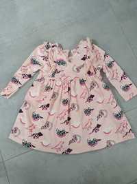 Sukienka dla dziewczynki niemowlaka bawełniana