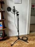 Mikrofon the t.bone SC 1100 + statyw, popkiller, kabel XLR