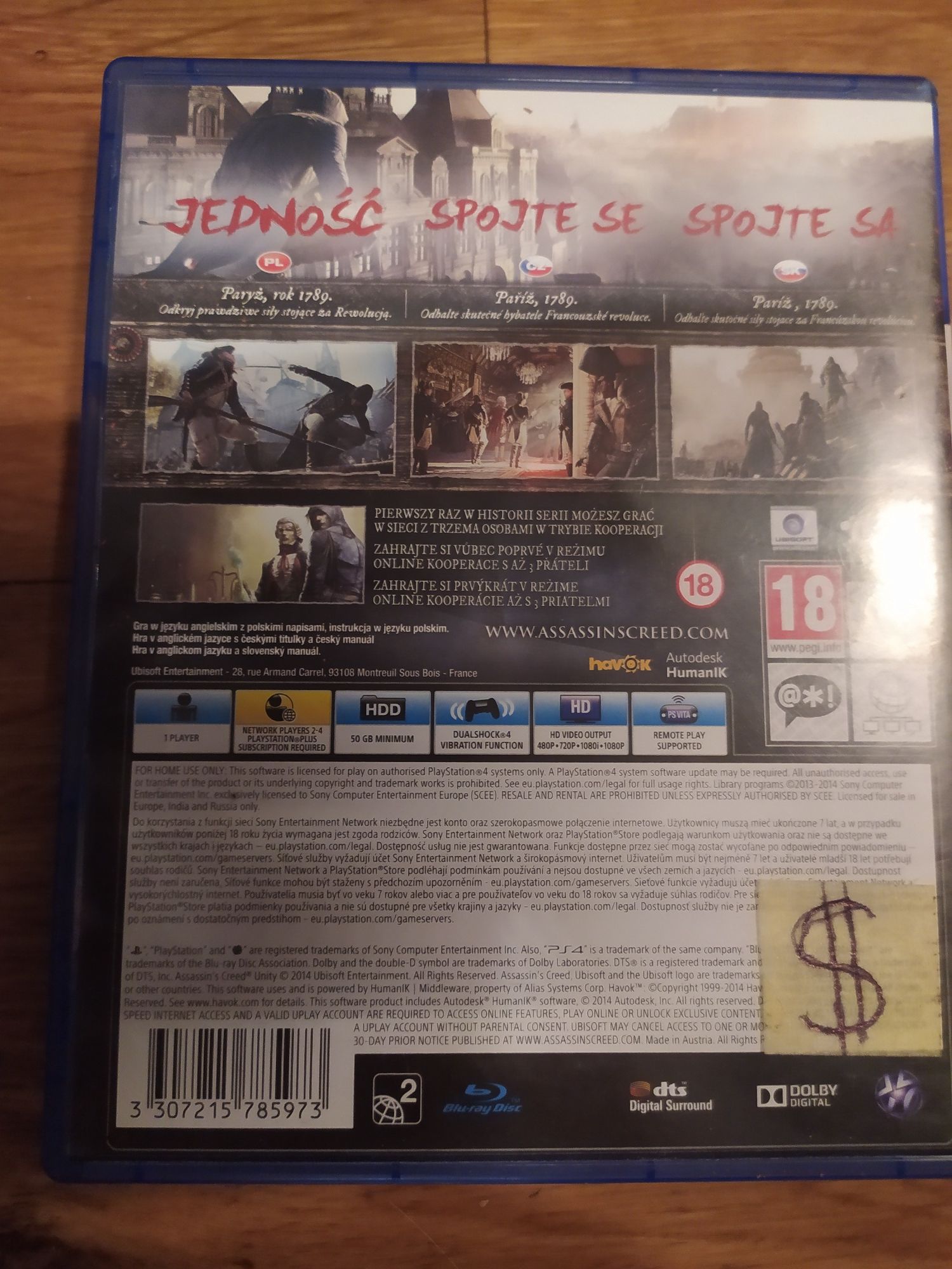 Sprzedam gra ps4 assassins creed unity