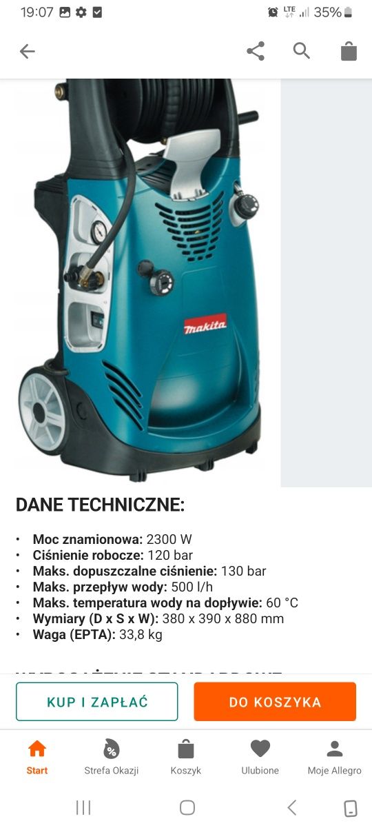 Myjka ciśnieniowa Makita HW 131