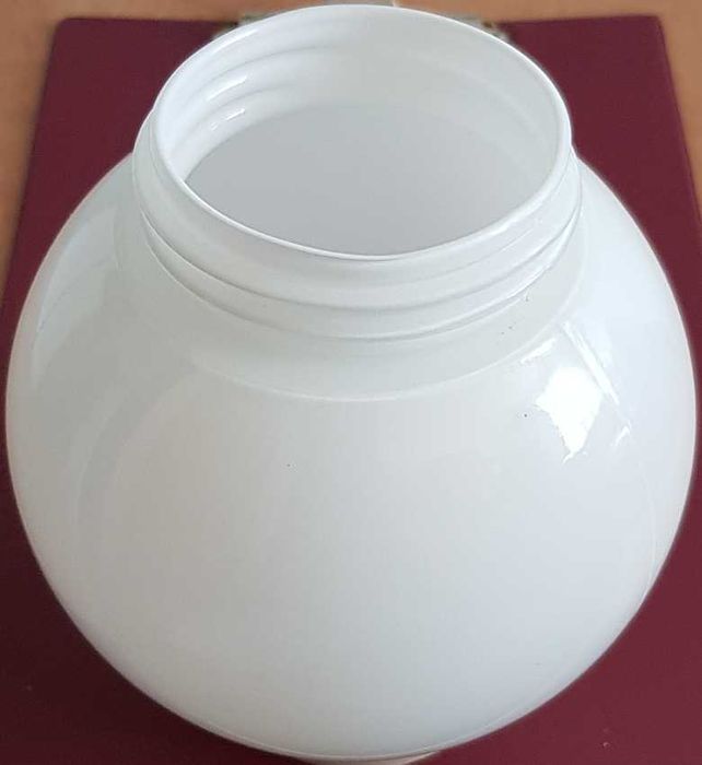 Klosz szklany kula z gwintem 15cm prl