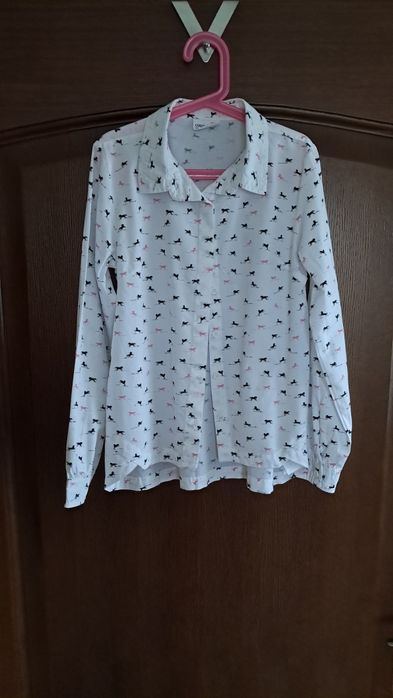 Biała koszula w koniki Coccodrillo 134