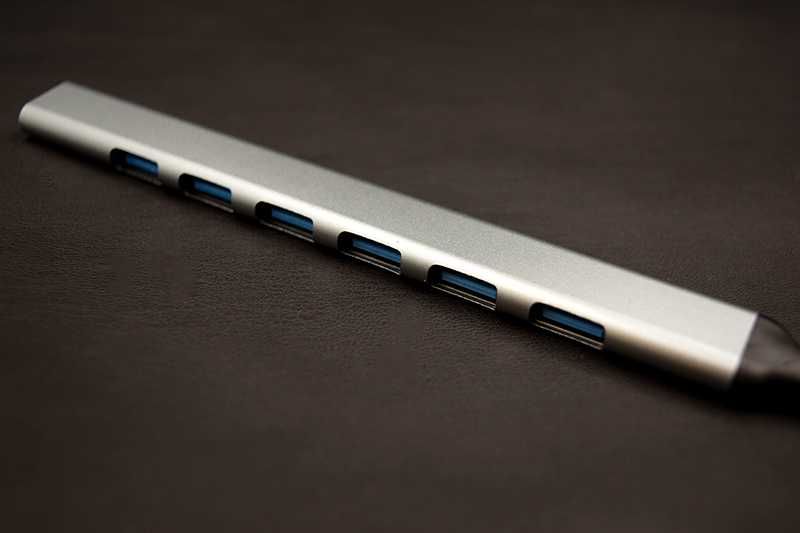 Hub de Expansão USB C com 7 Portas USB 3.0, Novo