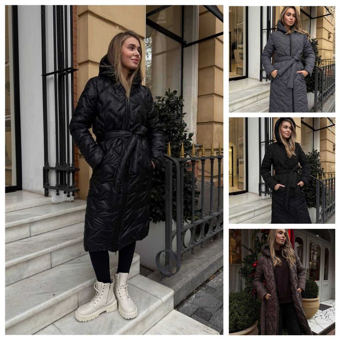 Пальто жіноче з плащівки тепла підкладка | пальто женское модель 1052