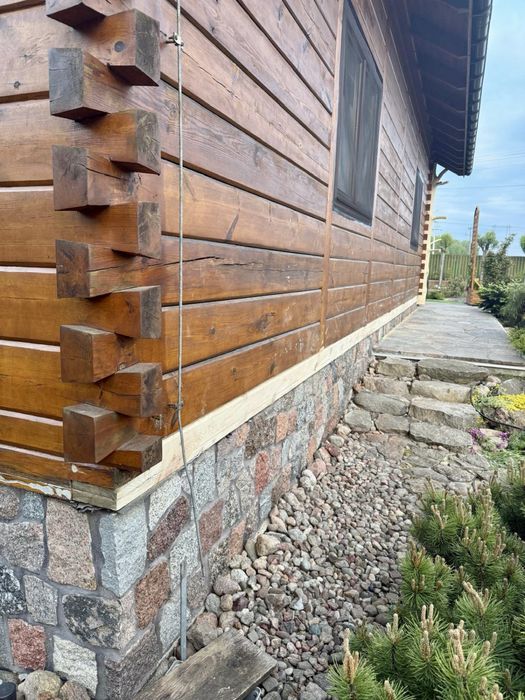 Wymiana podwalin/remont domu drewnianego