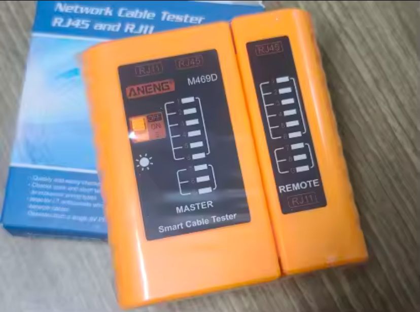 Тестер мережевого  інтернет кабелю вітої пари RJ45/RJ11 UTP