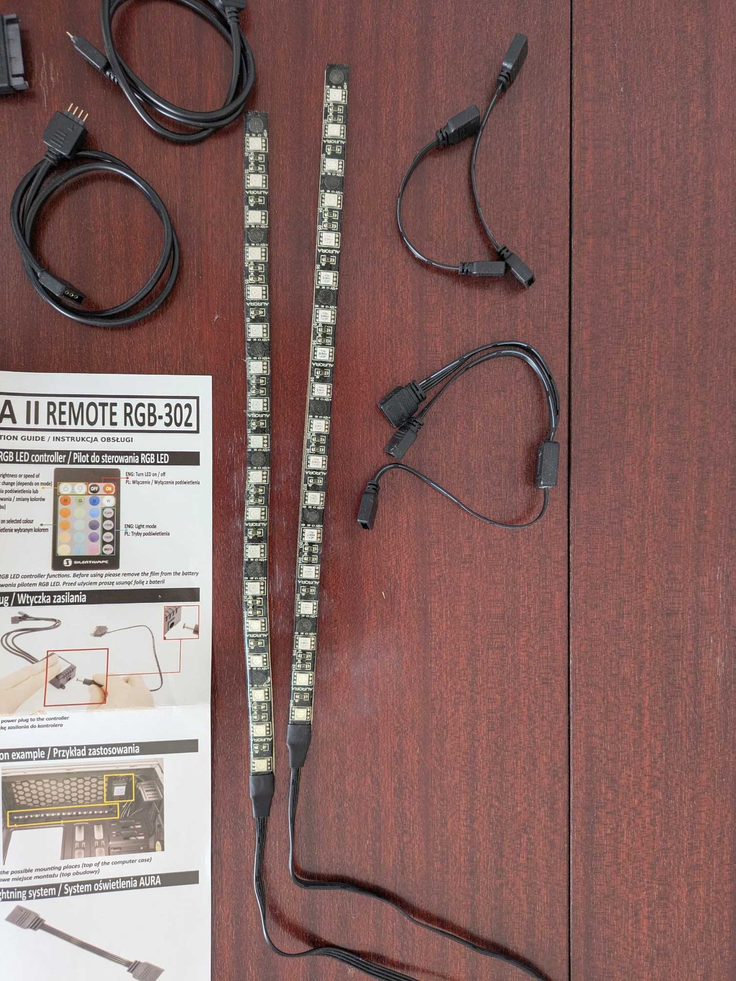 Paski LED do komputera SilentumPC Aurora II Remote rgb-302