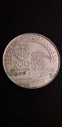 Moeda de 200 Escudos de 1991 República Portuguesa