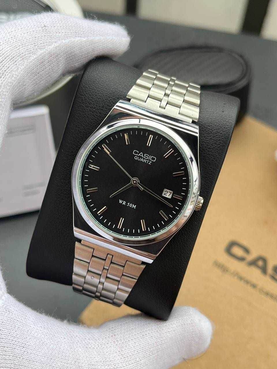 Годинник Casio MTP-VC01 Silver/Black / Часы наручние касио A159 | AQ