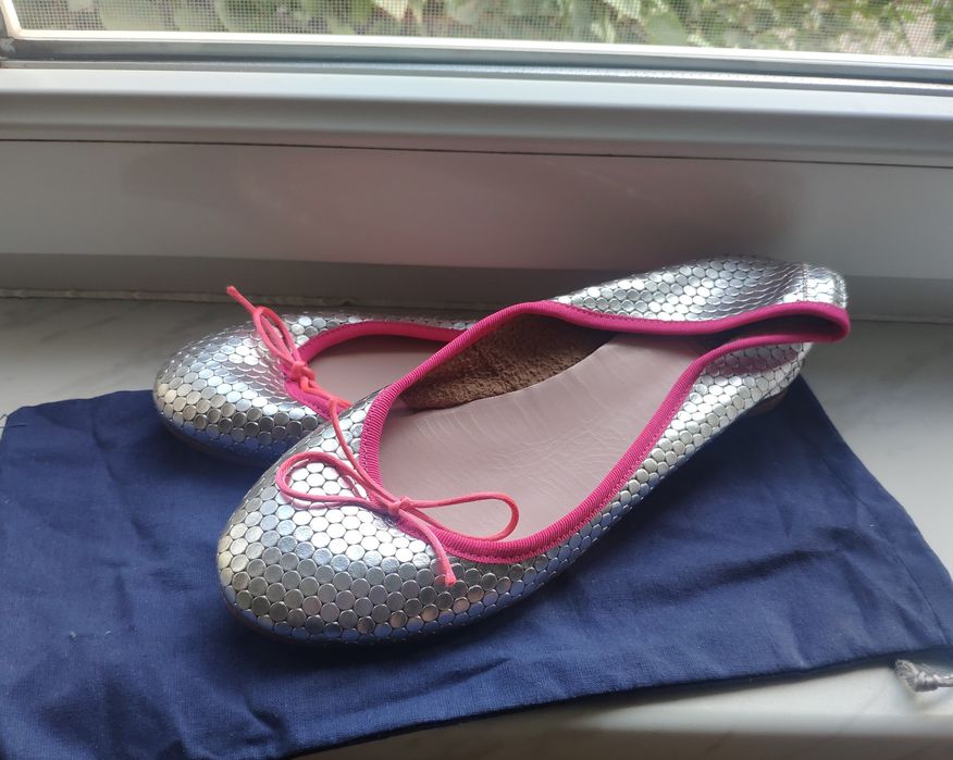 Балетки кожа р.40, Италия. Lavorazione..