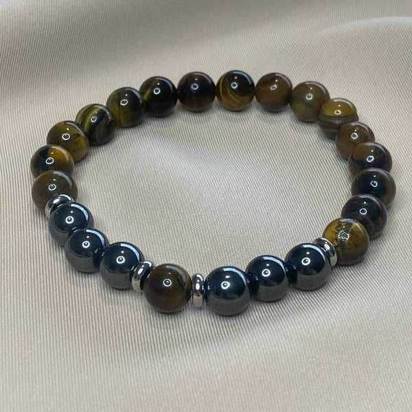 Pulseira Olho de Tigre / Hematita