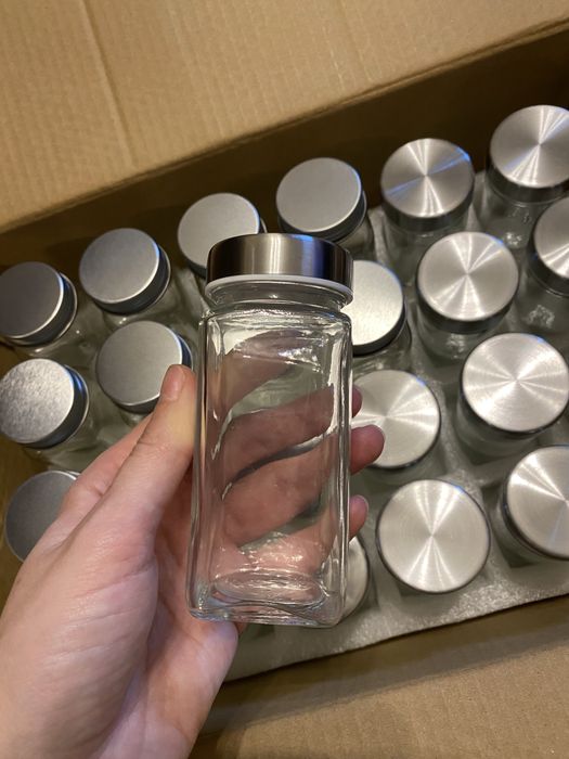 Набір прямокутних баночок для спецій