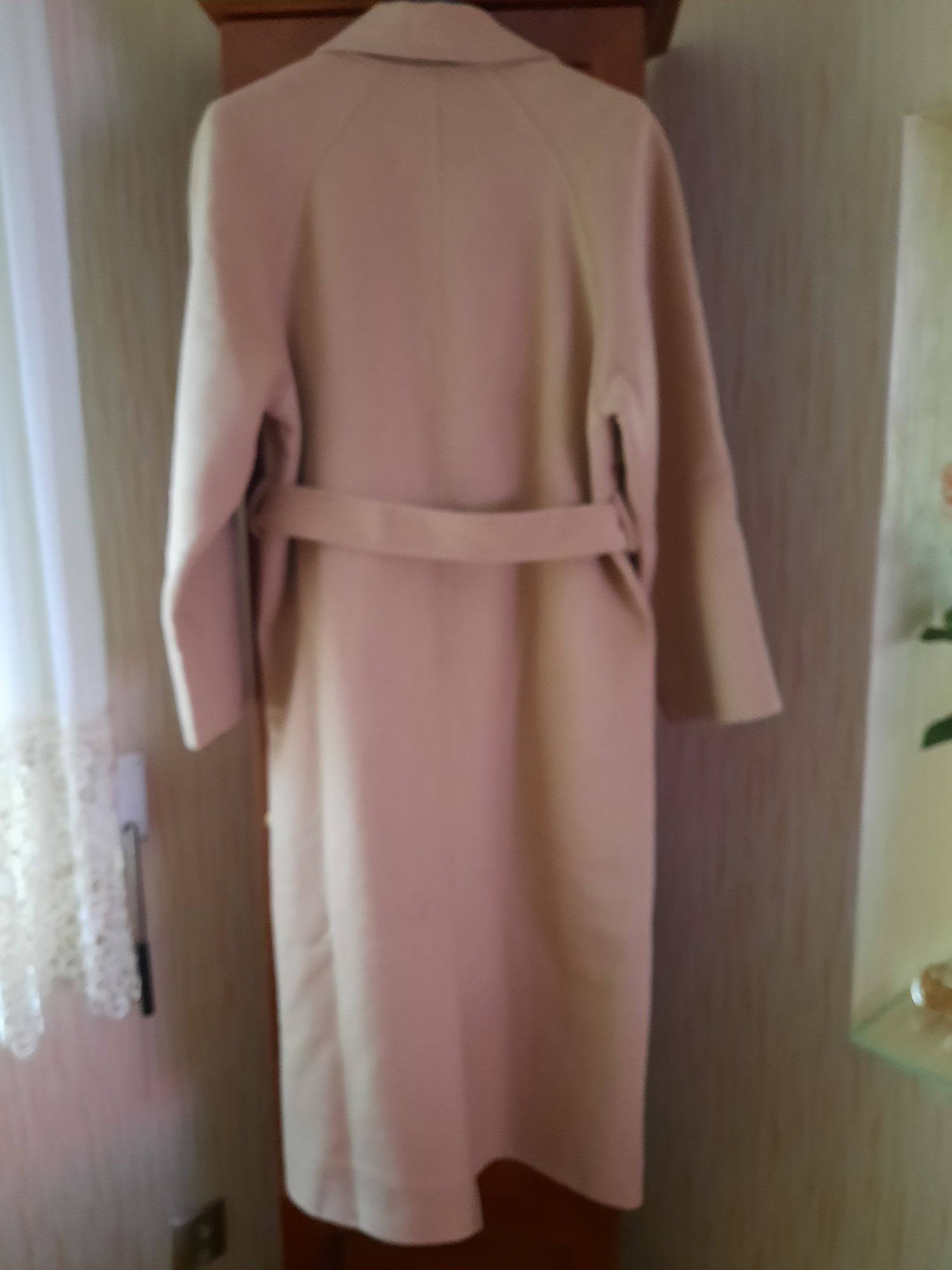 Plaszcz przejściowy Reserved  camel oversize  z wełną 36  38  40