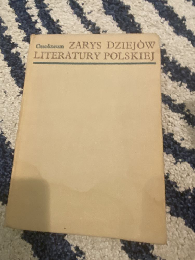 Książka Zarys dziejów literatury polskiej