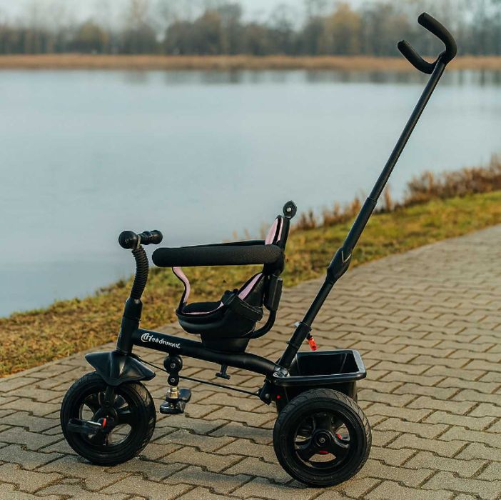 Mocny XXL Rower Trójkołowy Dziecięcy Pchacz Obracane Siedzisko Rower