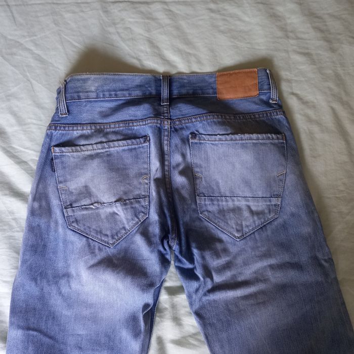 Calças azuis da Tiffosi para homem.