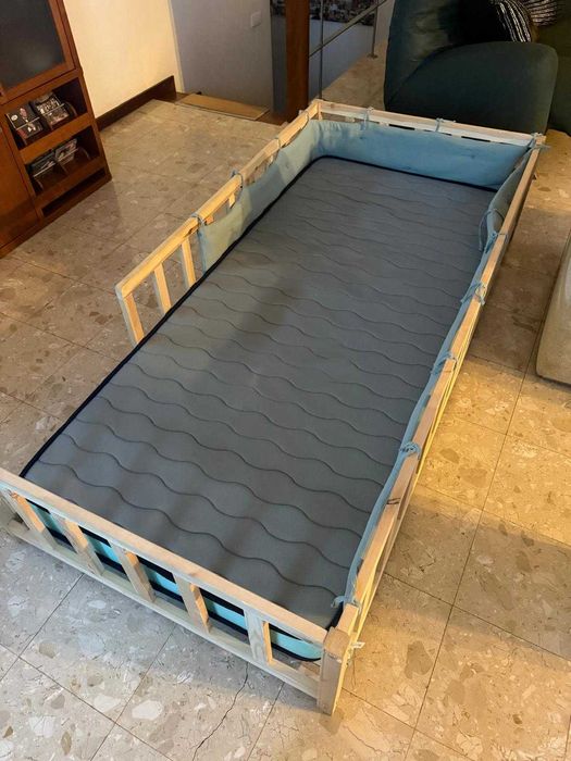 Cama infantil Montessori  90 x 200 + Colchão Promo Confort 14 cm