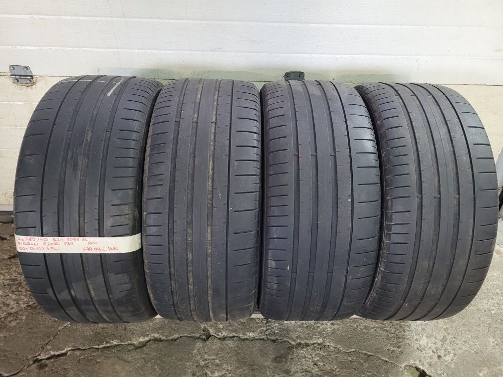 Opony letnie używane 285/40 R21 109Y XL Pirelli - 4 szt.